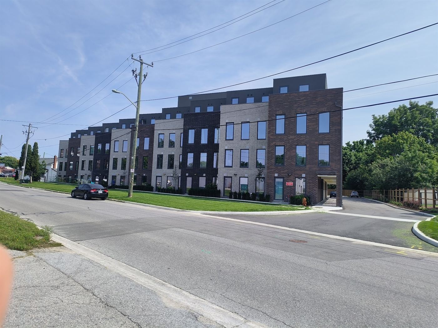 A multi-residential building in Southern Ontario, occupied and in service.